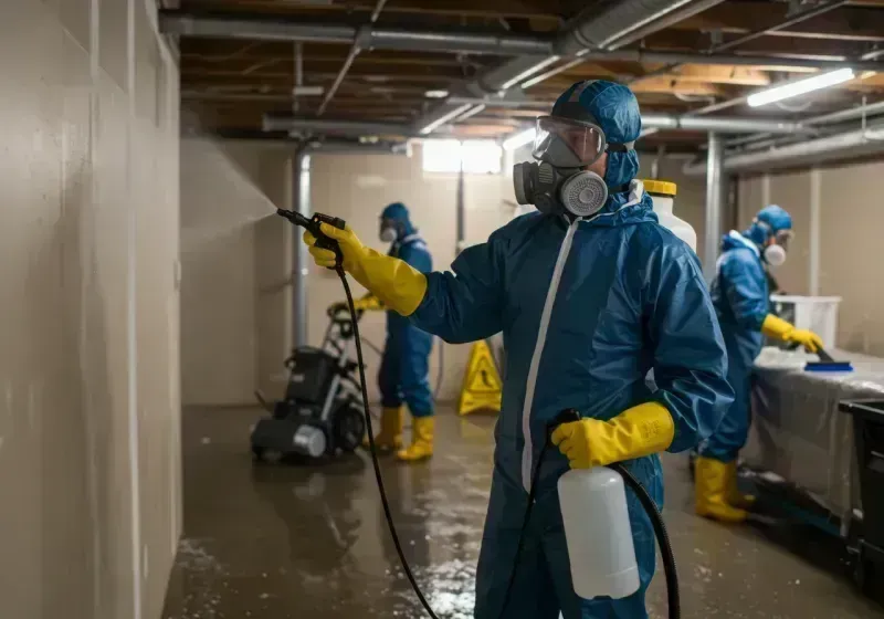 Basement Sanitization and Antimicrobial Treatment process in Youngstown, OH